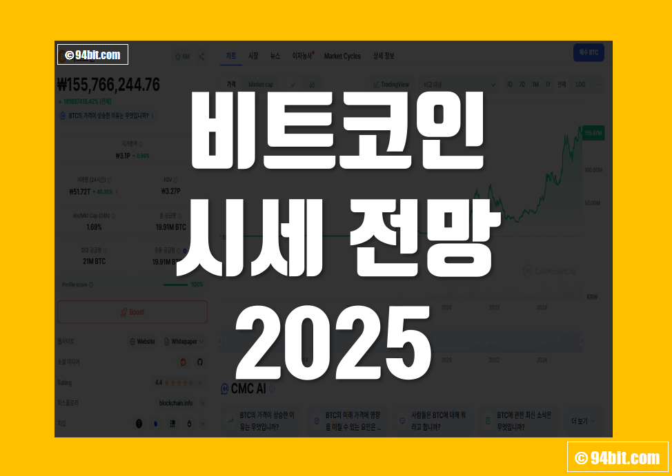 비트코인 시세 전망 2025 목표가 가격 예측 어디까지 갈까