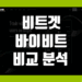 비트겟 vs 바이비트 비교 장점 및 단점 그리고 수수료 구조 차이 분석