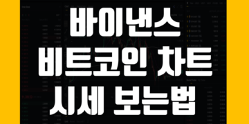 바이낸스 비트코인 차트 시세 및 가격 보는법 정리