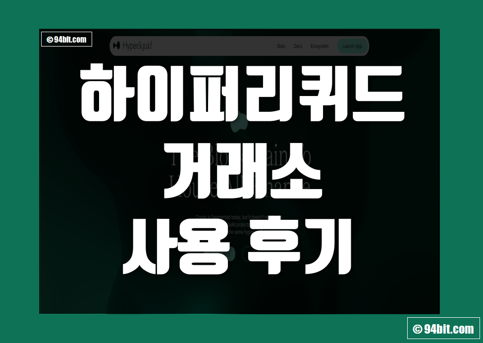 하이퍼리퀴드(HyperLiquid) 거래소 사용 후기 & 장단점 덱스 리뷰